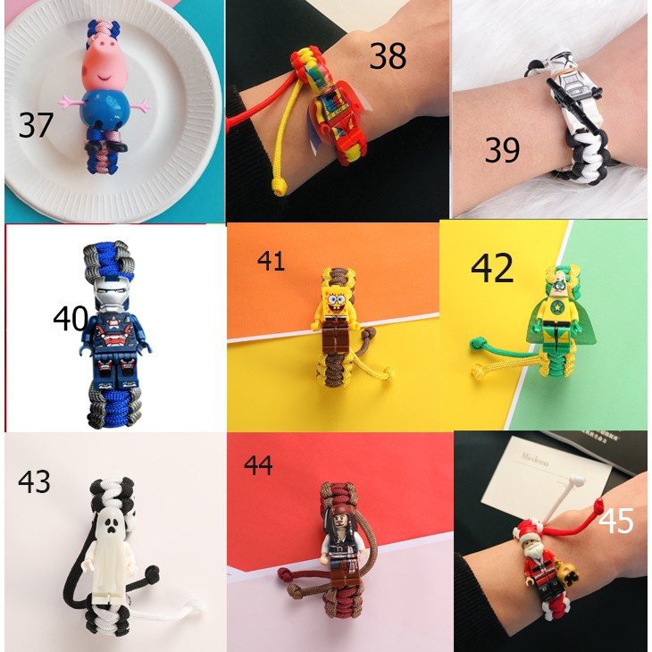 Vòng tay minifigure paracord lego ulzzang siêu anh hùng - songoku- hoạt hình siêu hot hit 2019 full 50 mẫu | BigBuy360 - bigbuy360.vn