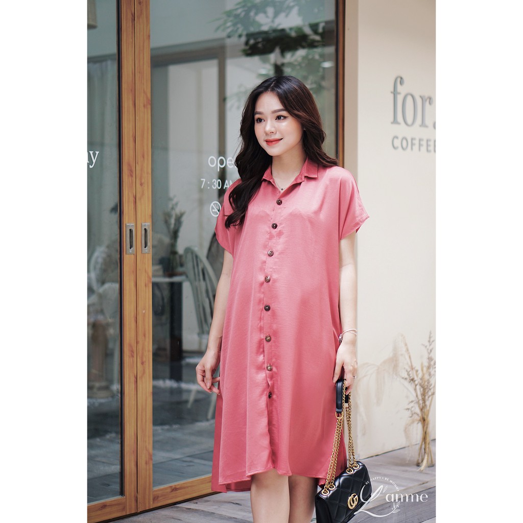 Đầm bầu công sở Elly Dress chất nhung tằm cao cấp, sang trọng thiết kế bởi LAMME