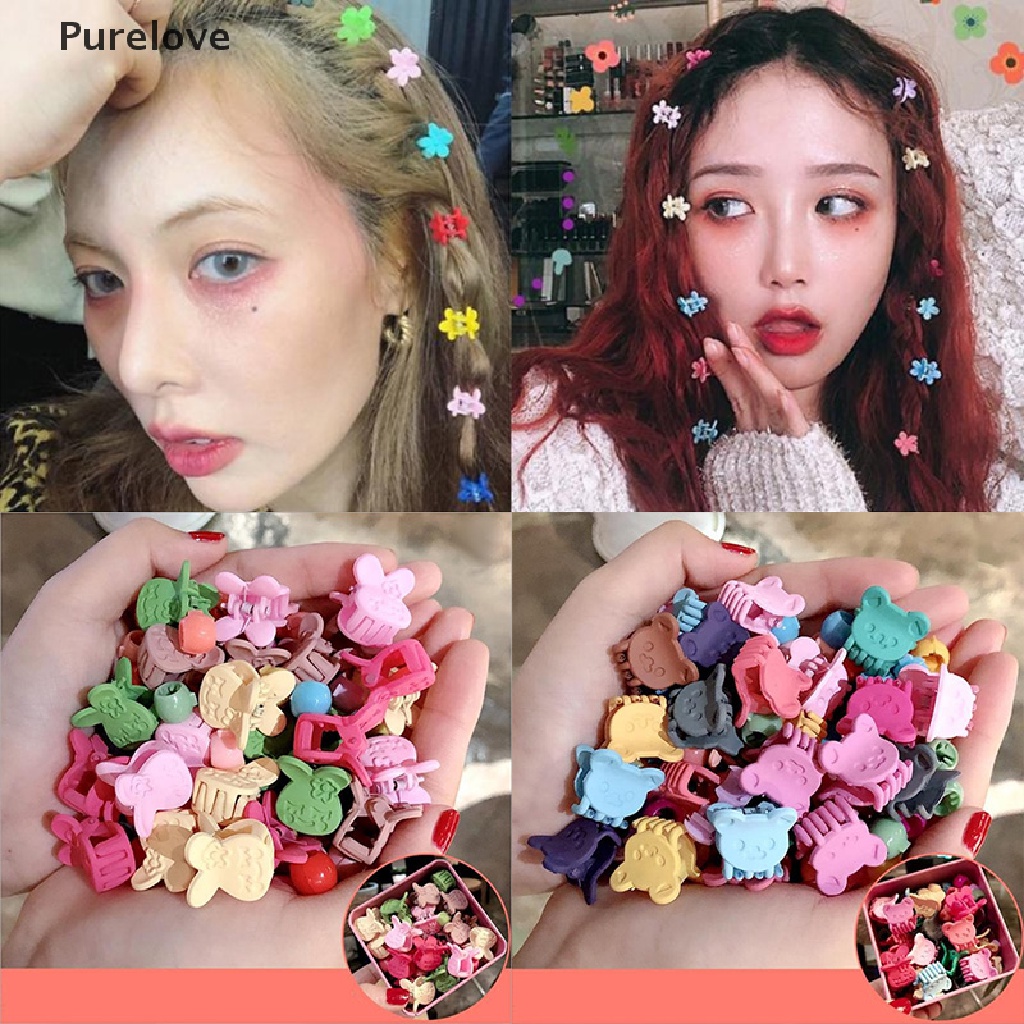 Set 50 kẹp tóc mini nhiều kiểu dáng tùy chọn đáng yêu dành cho bé gái