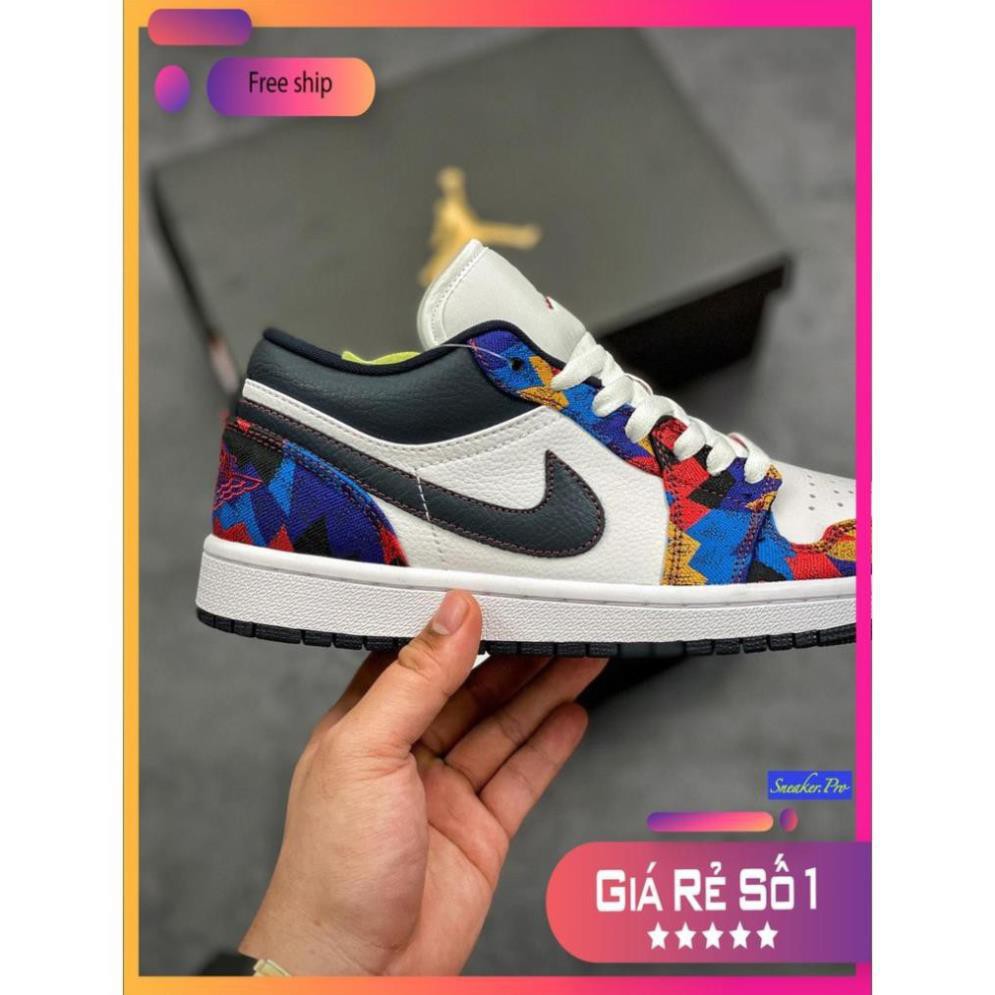 (FULL BOX + QUÀ TẶNG) Giày thể thao sneaker Air Jordan 1 Low Nothing But Net cổ thấp siêu đẹp dành cho nam và nữ | BigBuy360 - bigbuy360.vn