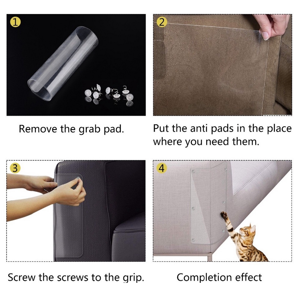 4 Miếng bọc ghế sofa chống mèo cào cao cấp tiện lợi