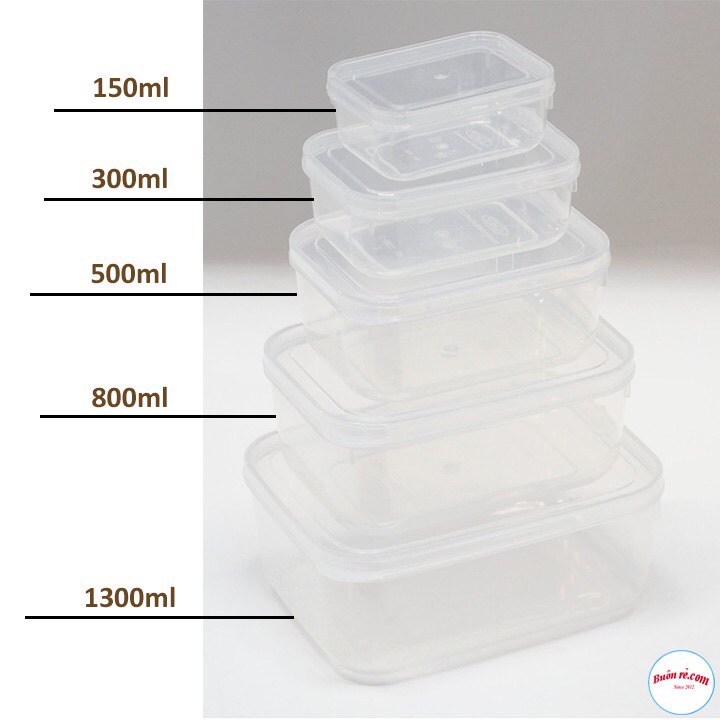 Bộ 5 hộp trữ đồ đông-hộp nhựa đựng thức ăn lạnh bầu Việt Nhật dễ dàng sử dụng có thể trữ đồ ăn dặm cho bé