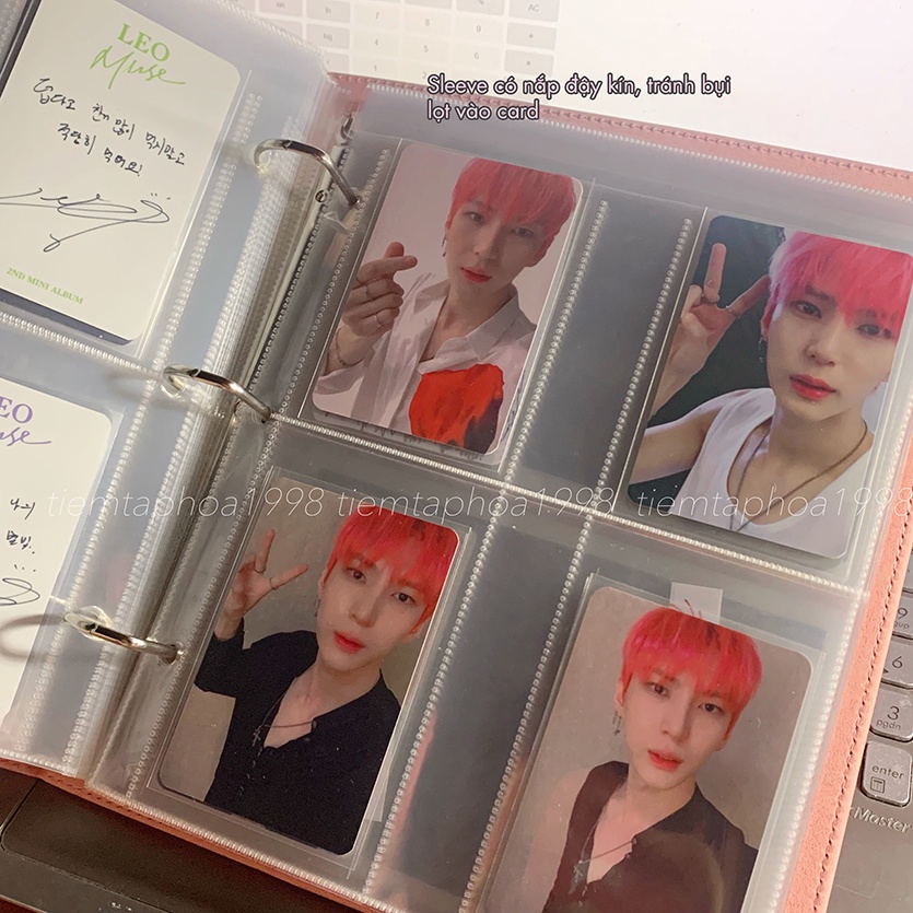 Sổ Binder A5 Còng D Collect Book Bìa Da PU Ánh Nhũ [SẴN]