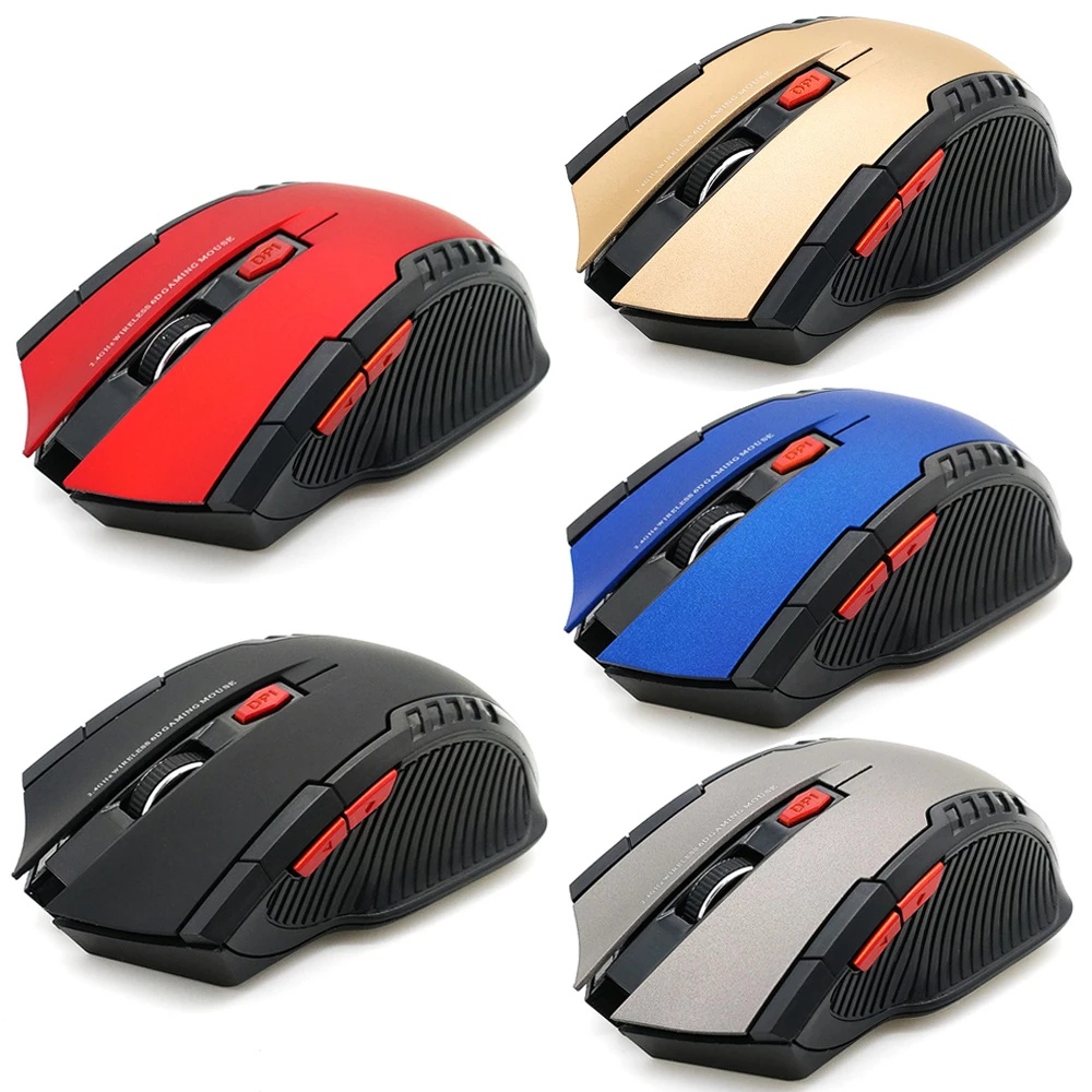 Chuột không dây 2.4ghz có đầu nhận USB cho PC/ laptop tùy chọn màu sắc