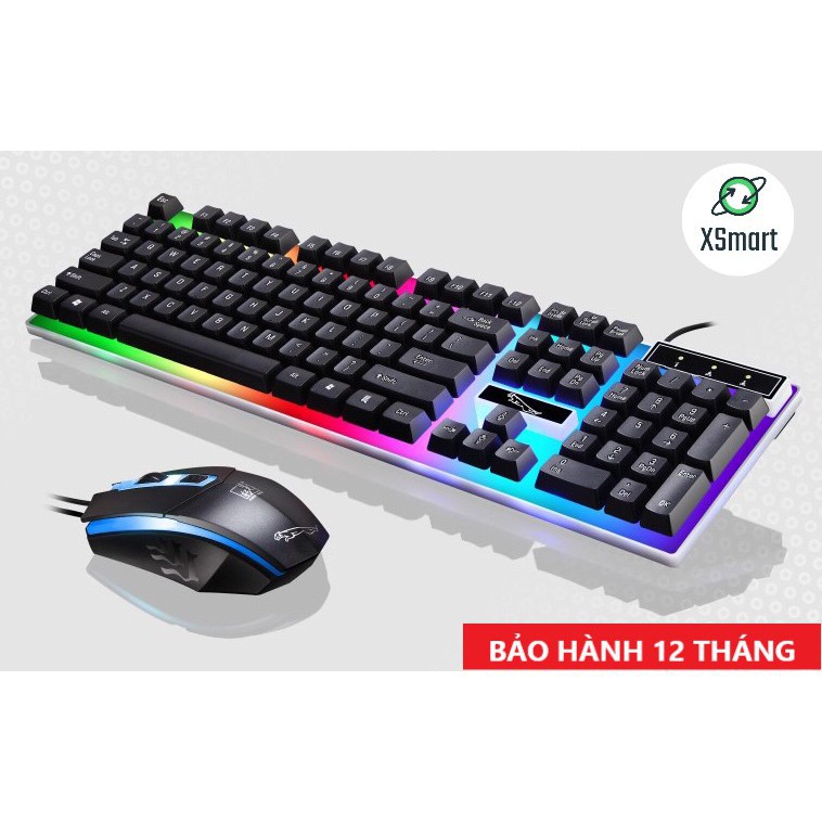 Bộ Bàn Phím, Chuột Giả Cơ đèn LED 7 MÀU SIÊU ĐẸP GAMING G21 PRO NEW 2020 Bản Cao Cấp