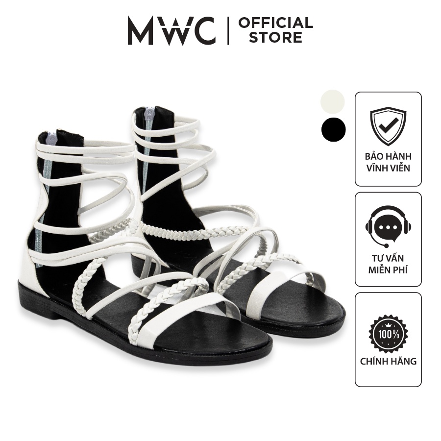 Giày MWC 2900 - Giày Sandal Quai Chéo Dáng Chiến Binh Đế Bệt Cực Đẹp
