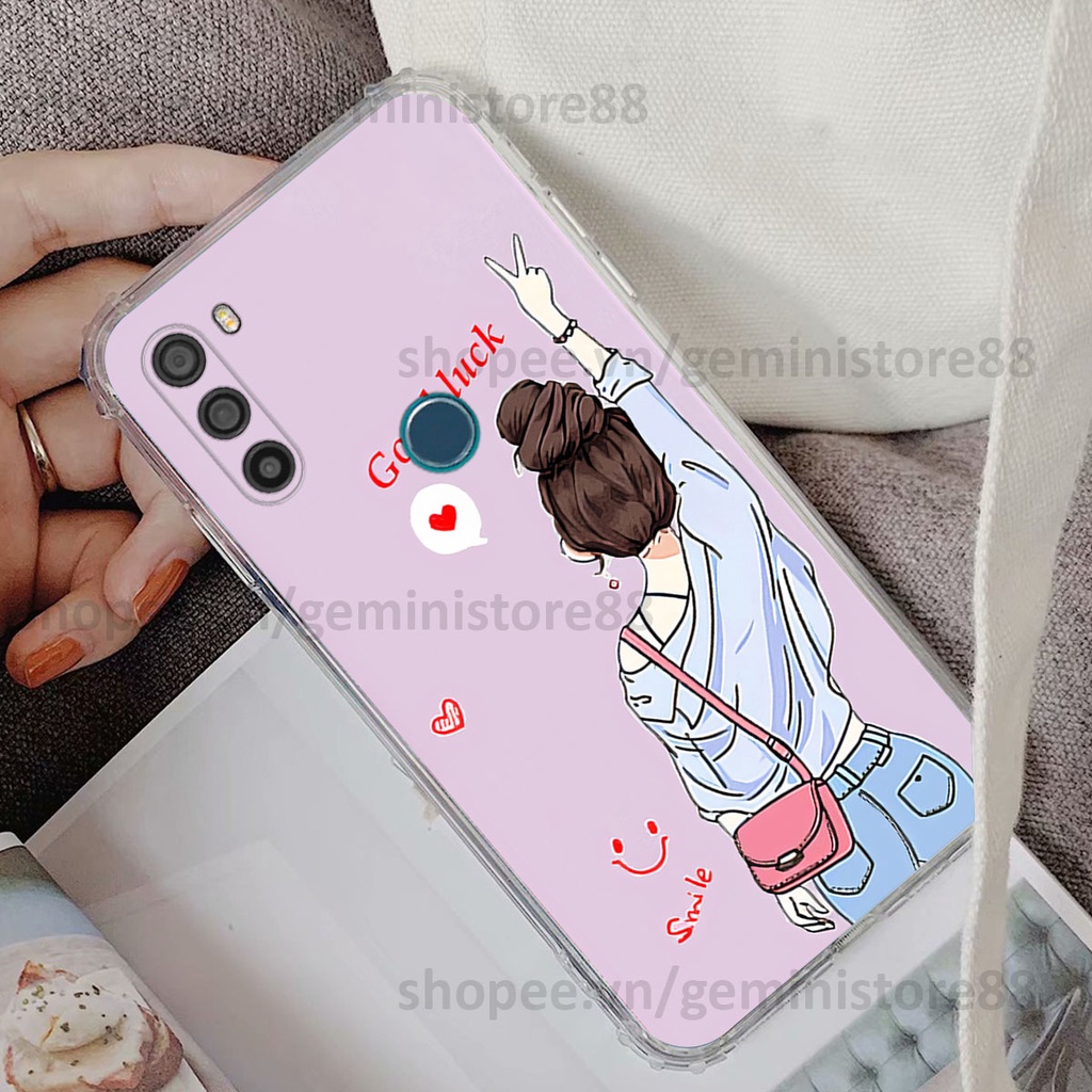 Ốp Vsmart Active 3 in hình cô gái be happy trẻ trung cá tính năng động