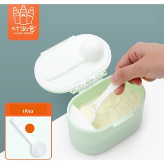 Hộp đựng sữa bộ, trữ sữa bột  du lịch có khay để muỗng cao cấp Three Daddies