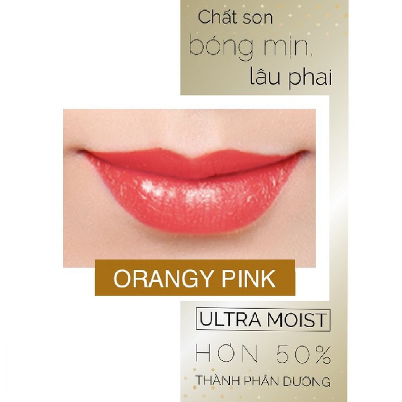 Son nhũ trang điểm dưỡng tối ưu Lip On Lip Diamond Shine 2,2g Orangy Pink [Hồng Cam] .
