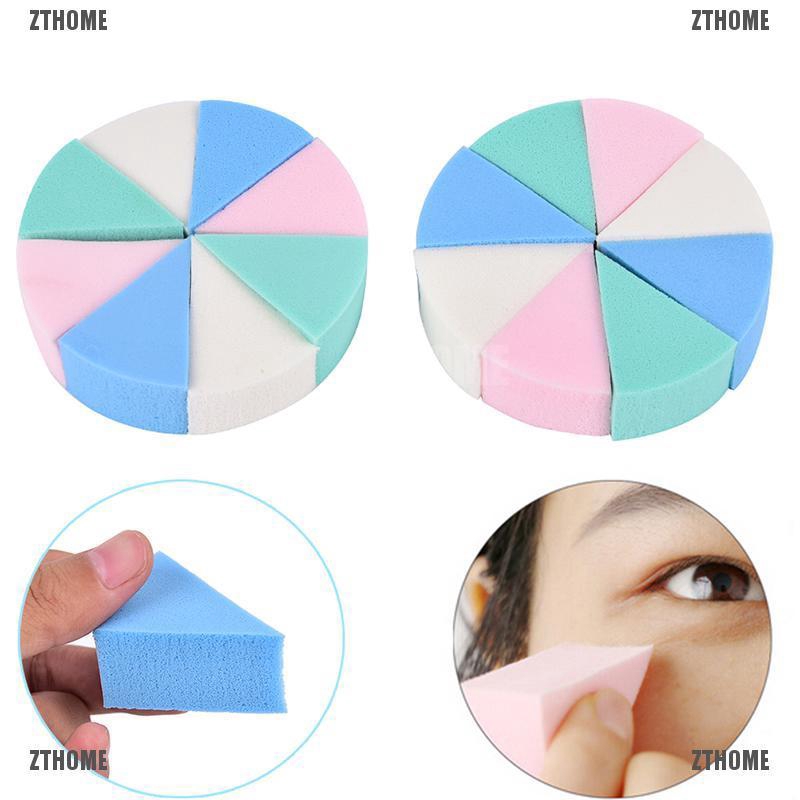 Set 8 Mút Rửa Mặt Mềm Mại Hình Tam Giác