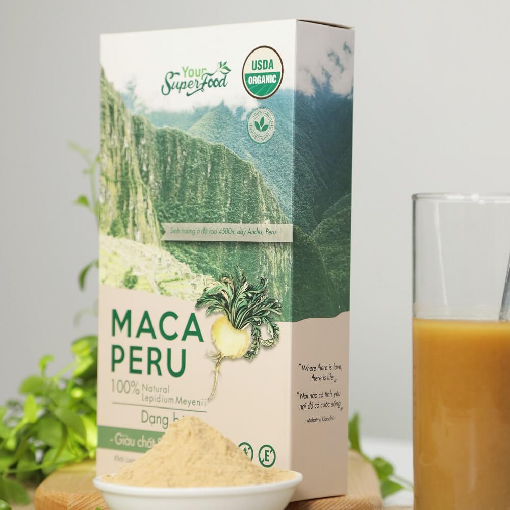 Bột Maca Hữu Cơ Smile Nuts Hộp 200g - Nhập Khẩu Từ Peru