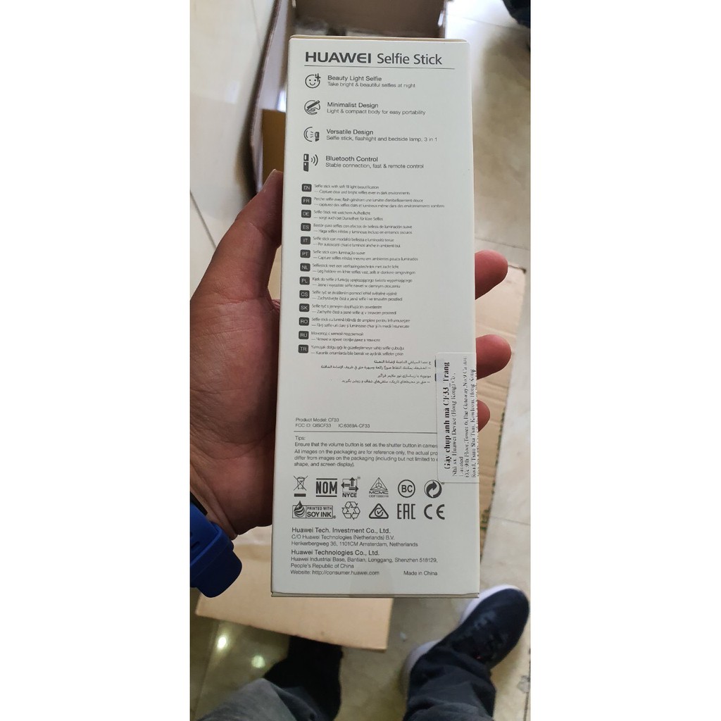 Gậy chụp ảnh tự sướng Huawei CF33 chính hãng có đèn Moonlight Selfie Stick