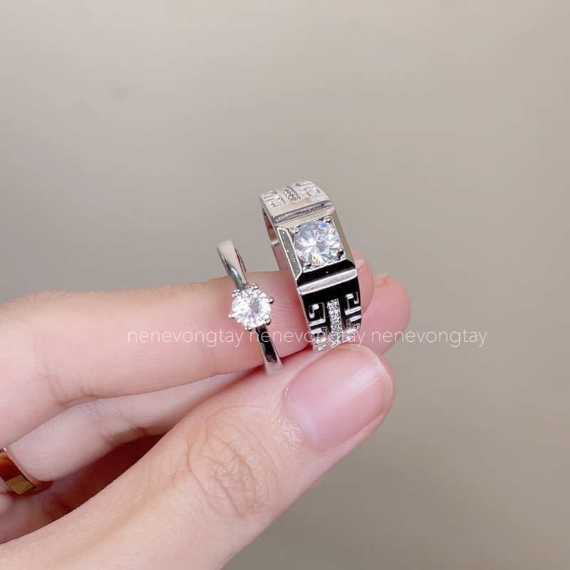 Nhẫn đôi FREESIZE 4 mẫu