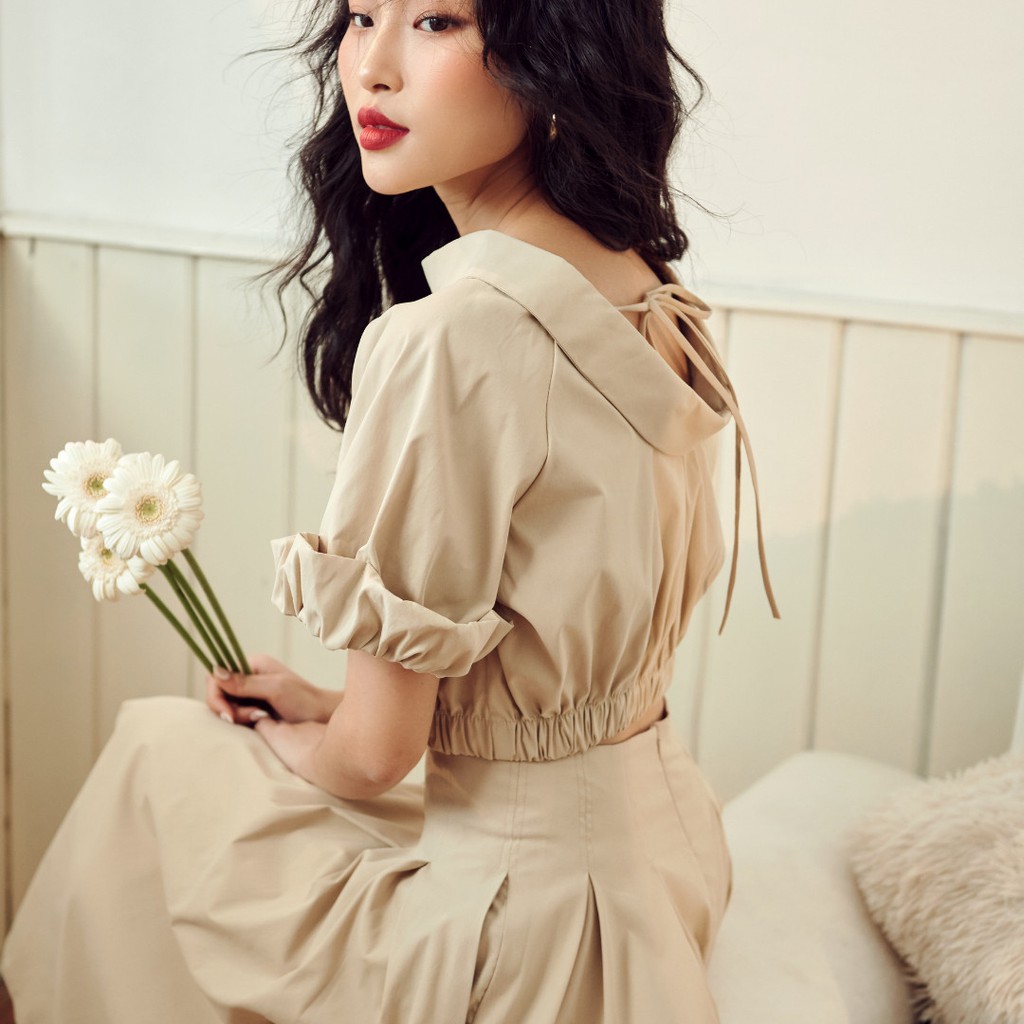 Áo croptop bo thun dây , Peace House Clothing