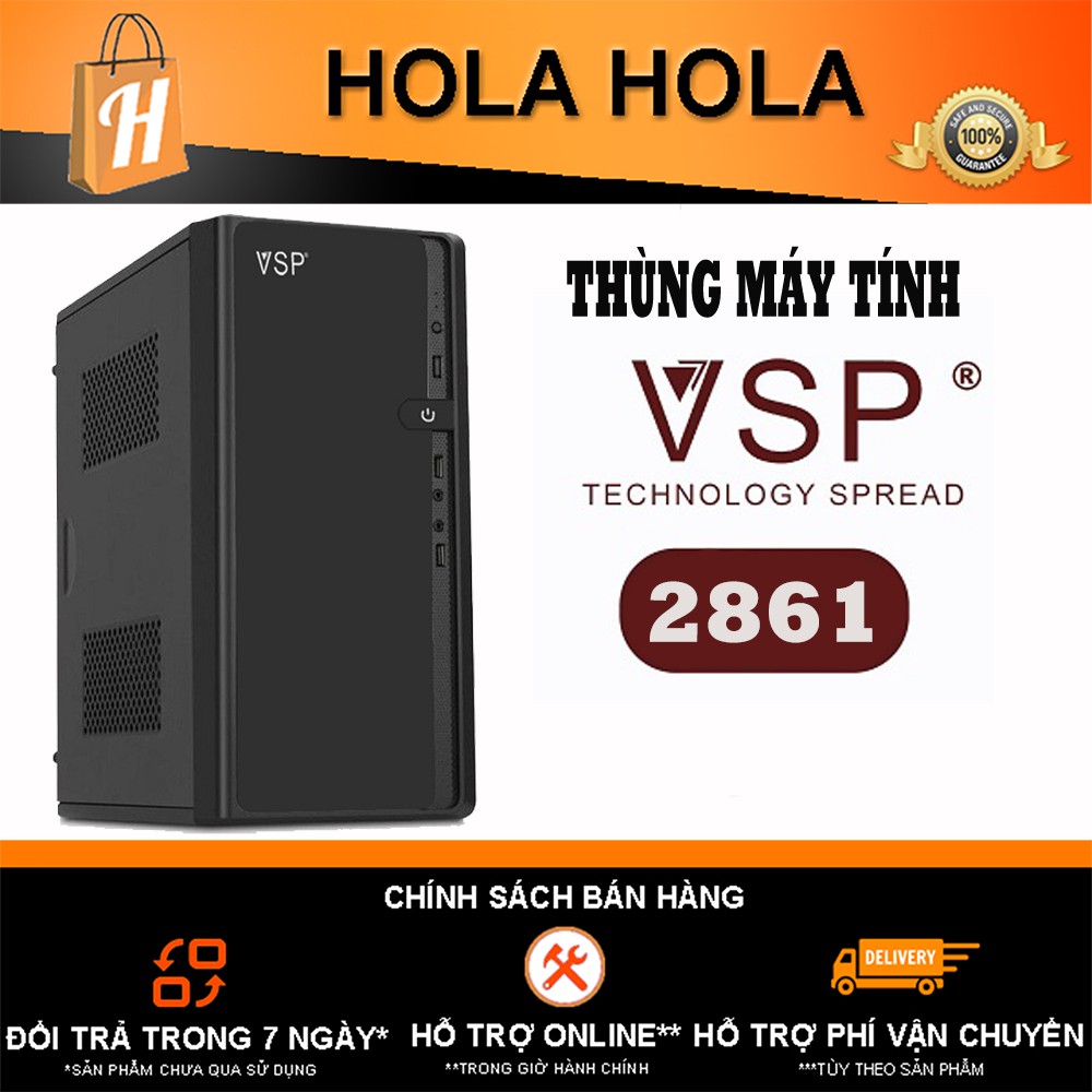 [Mã SKAMSALE03 giảm 10% đơn 200k] Thùng Máy Tính Case VSP 2861 (mATX) (KHT)