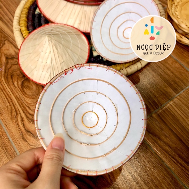 NÓN LÁ DECOR MINI NHIỀU CỠ - Hàng thủ công trang trí
