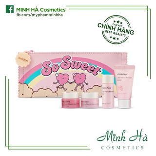 Set mini dưỡng ẩm trắng da Innisfree So Sweet 4 món
