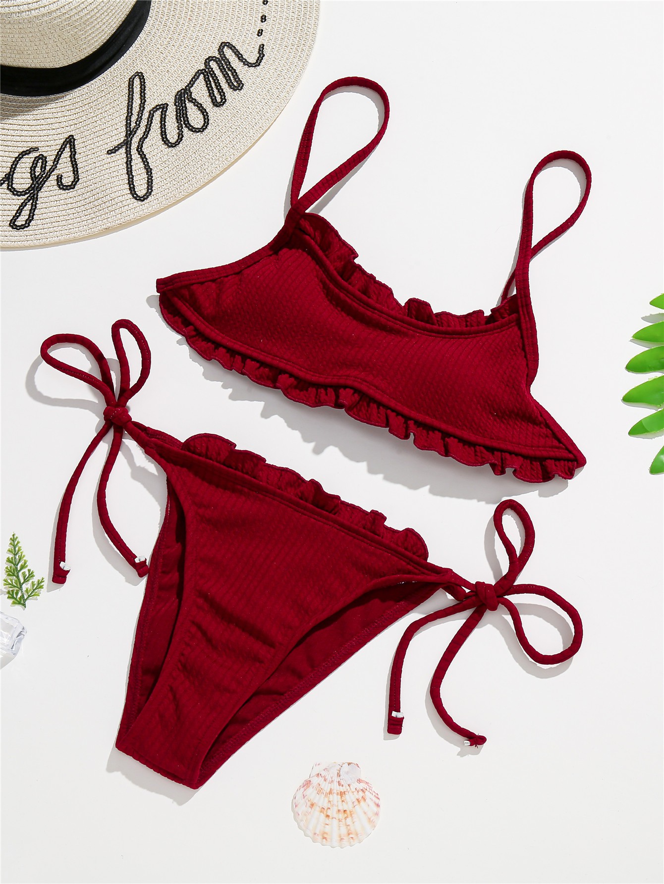 Bộ Bikini Hai Mảnh Màu Hồng Ngọt Ngào Cho Nữ | BigBuy360 - bigbuy360.vn