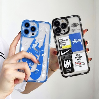 Fashion Sports Series Crystal Clear Phone Case iPhone 13 12 11 Pro Max X Xs Max XR 8 7 Plus Dual Frame Soft TPU Back Cover