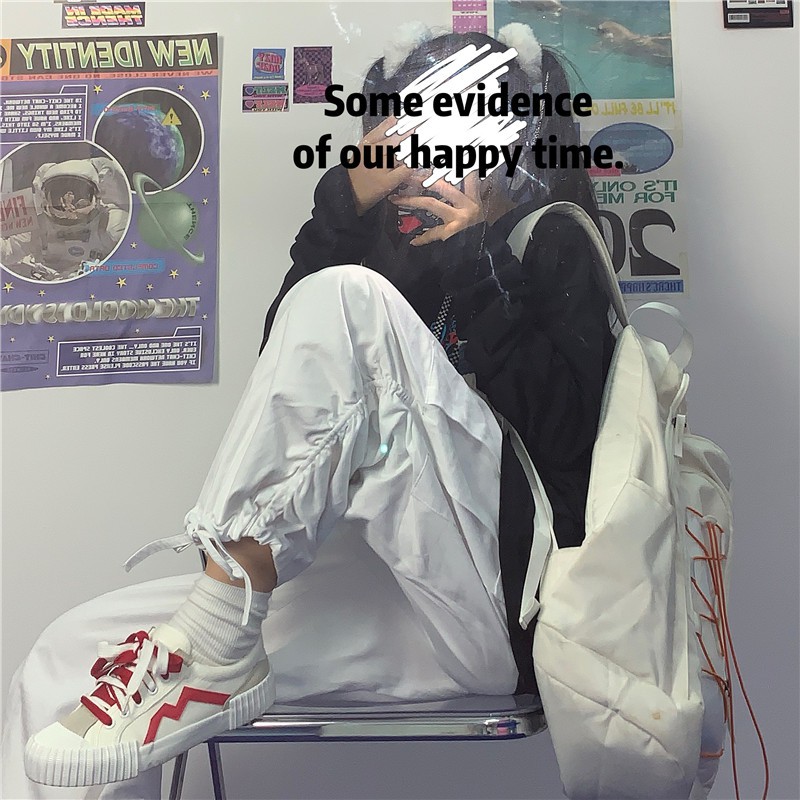 Quần Dài Ống Rộng Phối Túi Lớn Phong Cách Nhật Bản Mới | BigBuy360 - bigbuy360.vn