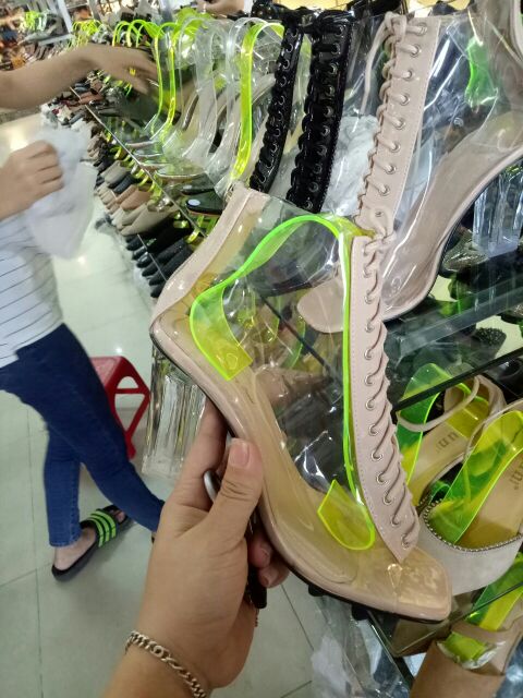 Sandal  quai trong buộc dây hở mũi