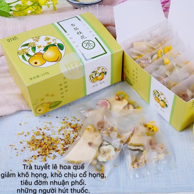 Trà tuyết lê hoa mộc 10 gói 100gr | BigBuy360 - bigbuy360.vn