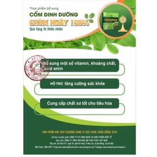 [SẢN PHẨM GIÚP TRẺ HẾT BIẾNG ĂN, TÁO BÓN, HẤP THỤ KÉM] CỐM DINH DƯỠNG CHÙM NGÂY 100% MORINGA