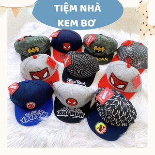 Mũ Lưỡi Trai Bé Trai Mũ Snapback Bé Trai Siêu Nhân Người Nhện Spiderman Batman Nón Cho Bé Trai Mũ Cho Bé Trai 3-8 Tuổ