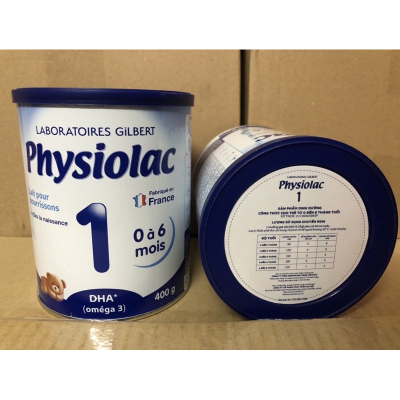 [DATE T9/2023] Combo 2 lon Sữa bột Physiolac số 2 - 400gr