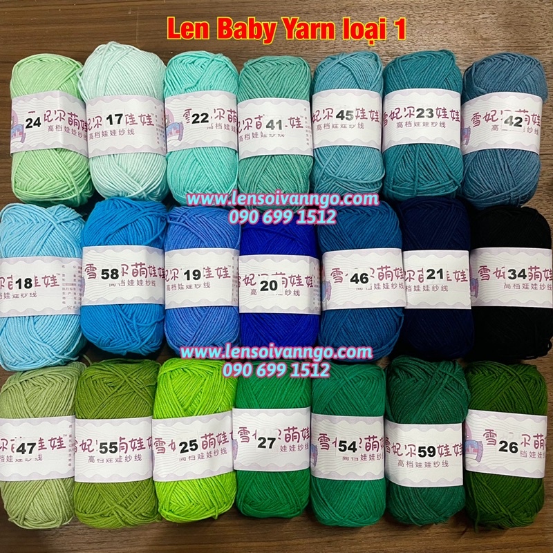 Len Baby Yarn hàng loại 1