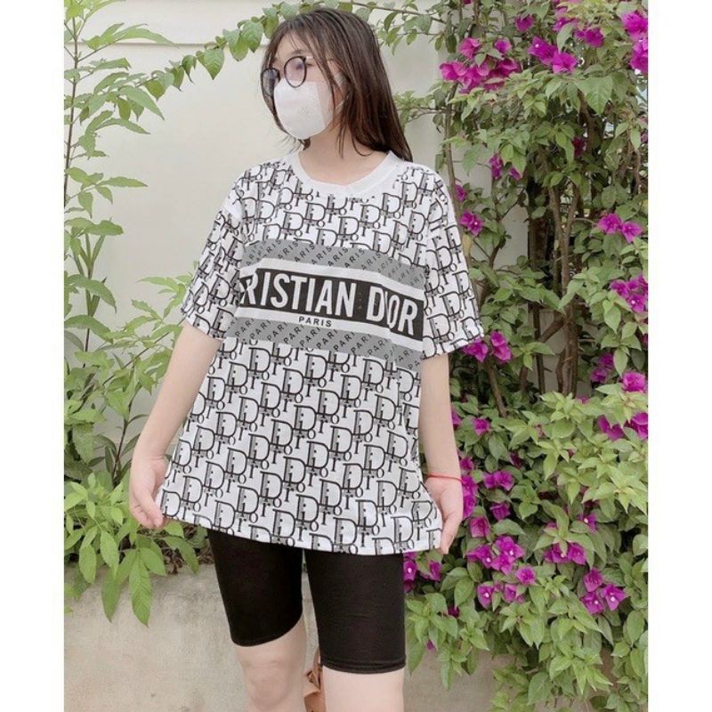 Set Bộ Quần Ngố Ôm Kèm Áo Thun Form Rộng In Nhiệt