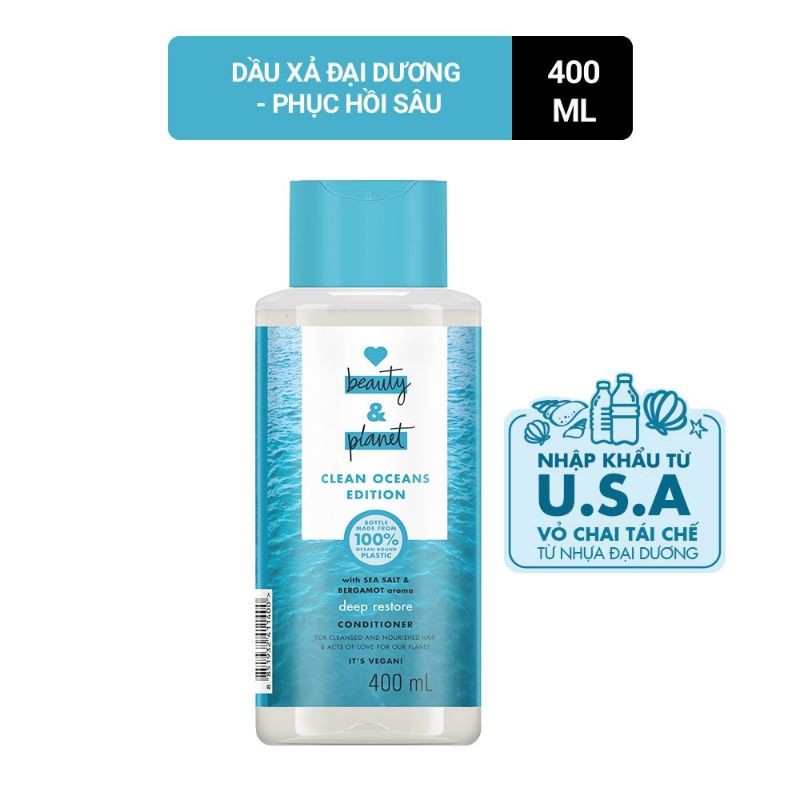 GIÁ SH.OCK(DATE 2023)CHÍNH HÃNG DẦU GỘI/XẢ LOVE BEAUTY AND PLANET 400ML NHẬP KHẨU | BigBuy360 - bigbuy360.vn