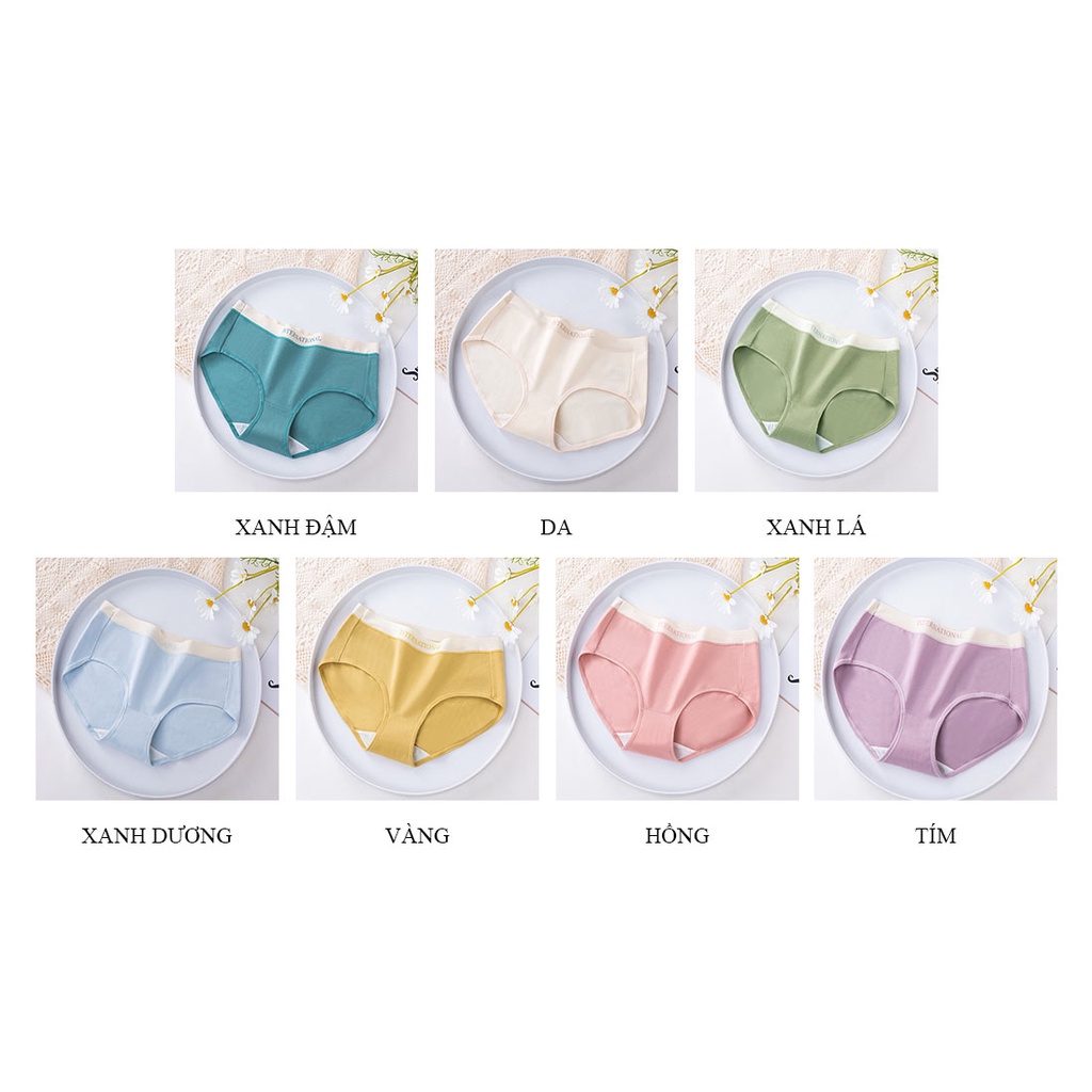 Quần lót nữ cotton viền su kháng khuẩn mềm mại thoải mái LAVENUSA QL91