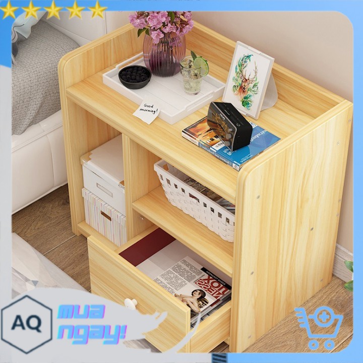 Kệ Sách, Hộc Tủ Kệ Để Đồ Bằng Gỗ Nhiều Găn Có Ngăn Kéo Tủ Nhỏ Gọn Siêu Tiện Dụng -AQ