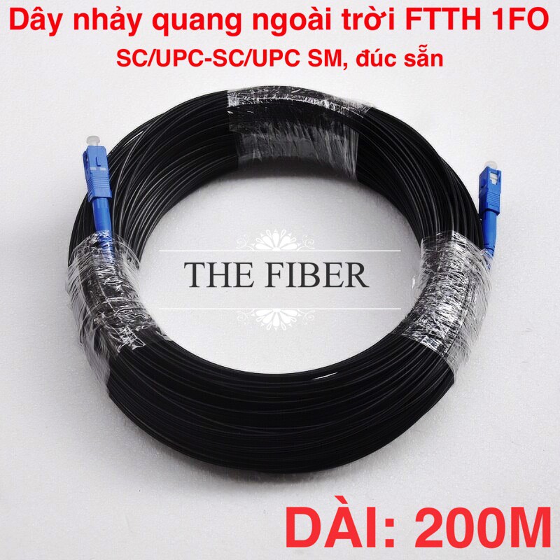 Dây nhảy quang ngoài trời SC/UPC-SC/UPC dài 200m 1FO SM (FTTH)