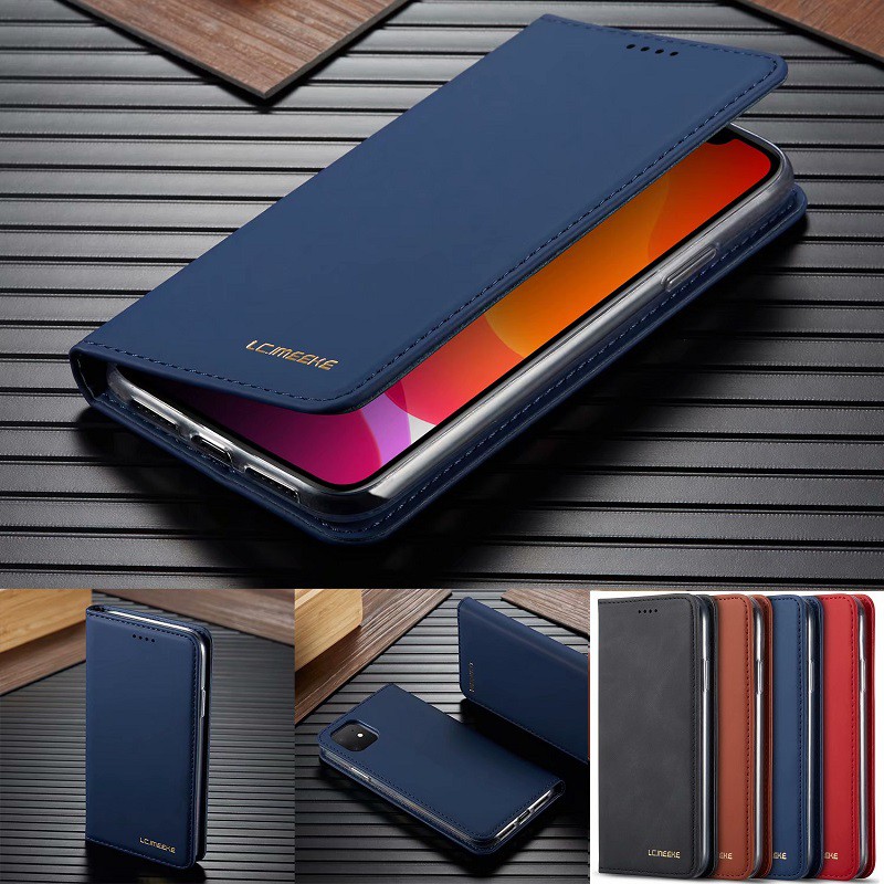 Bao da điện thoại nắp lật kèm ví nam châm cho IPhone 12 Pro Max Mini 11 SE 2020 6s plus 7 8 XR XS Max