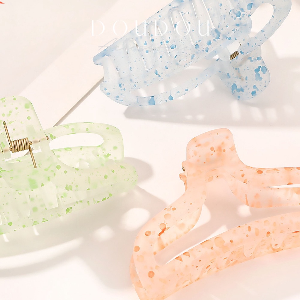(XẢ KHO THANH LÝ) Phụ kiện tóc Doudou Cặp tóc Kẹp càng cua nữ tone màu kẹo ngọt thời trang ZJ022