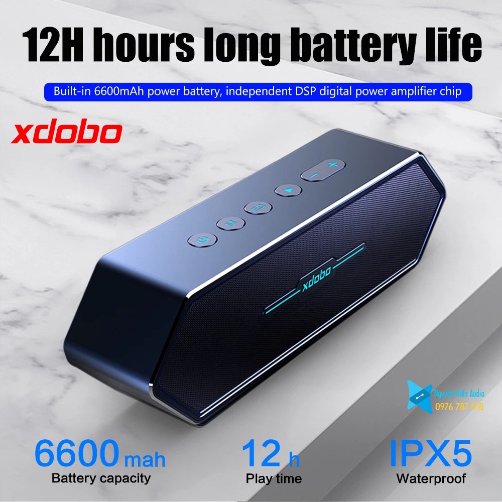 Loa Xdobo Nirvana vỏ nhôm 50w bluetooh 5.0 game 3D stereo
