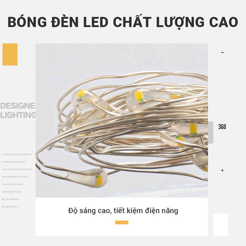 Đèn LED trang trí hình dáng lọ thủy tinh siêu đẹp sạc pin bằng năng lượng mặt trời không tốn tiền điện