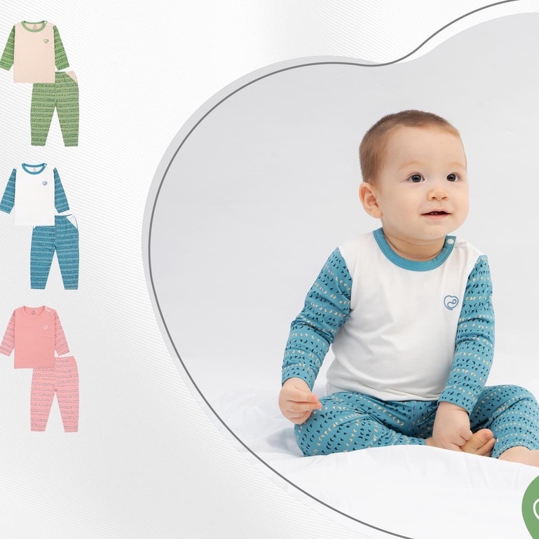 Bộ dài tay cài vai sợi tre BU 6m - 3Y