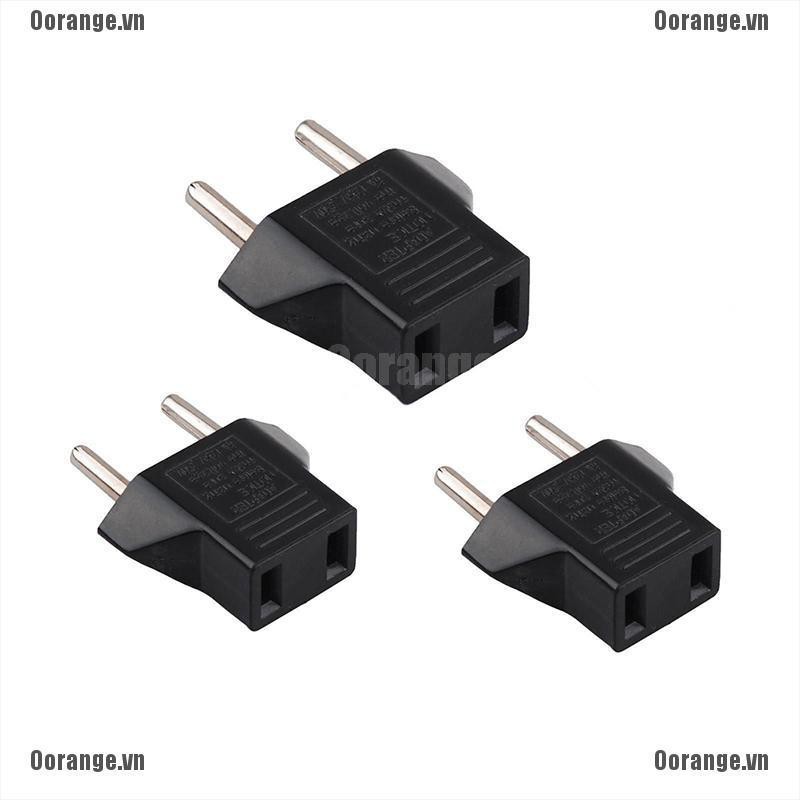Bộ 3 Phích Cắm Điện Chuyển Đổi Từ US Sang EU Tiện Dụng Cho Gia Đình