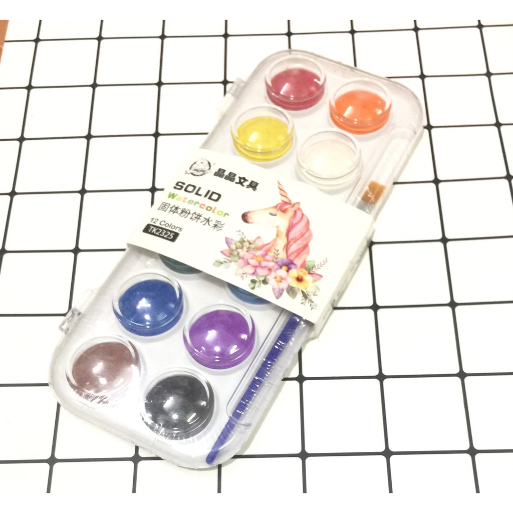 Màu nước Grasp khô dạng nén