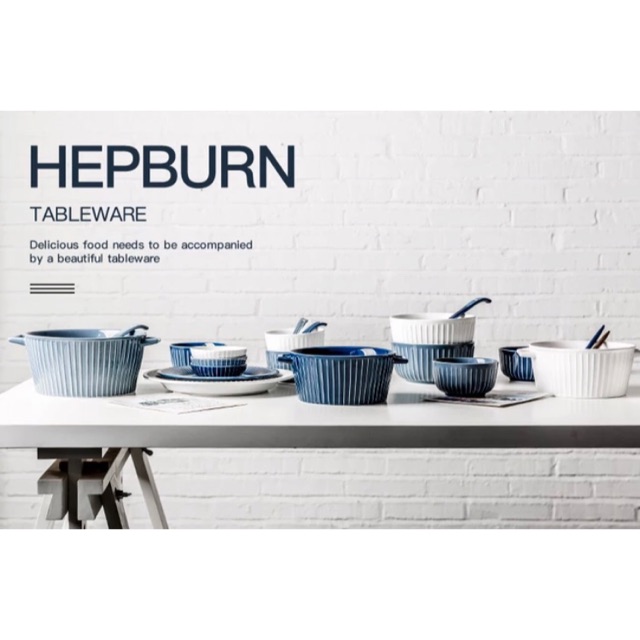 Bát đĩa/Chén dĩa cao cấp Hepburn