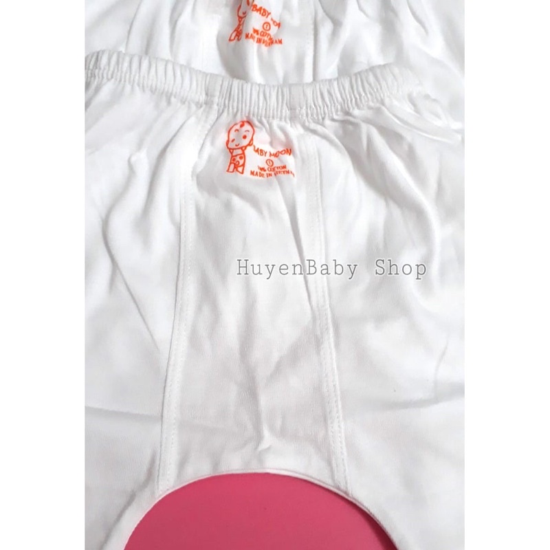 Quần dài mặc bỉm màu trắng BABY MOON