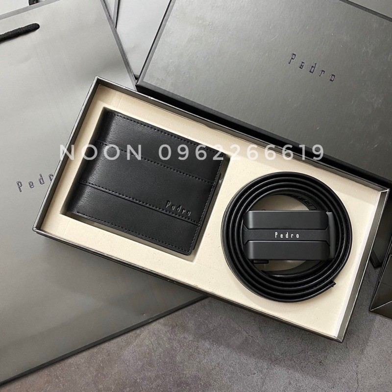 Set Thắt lưng ví da pedro siêu đẹp, chọn nịt ví tuỳ thích