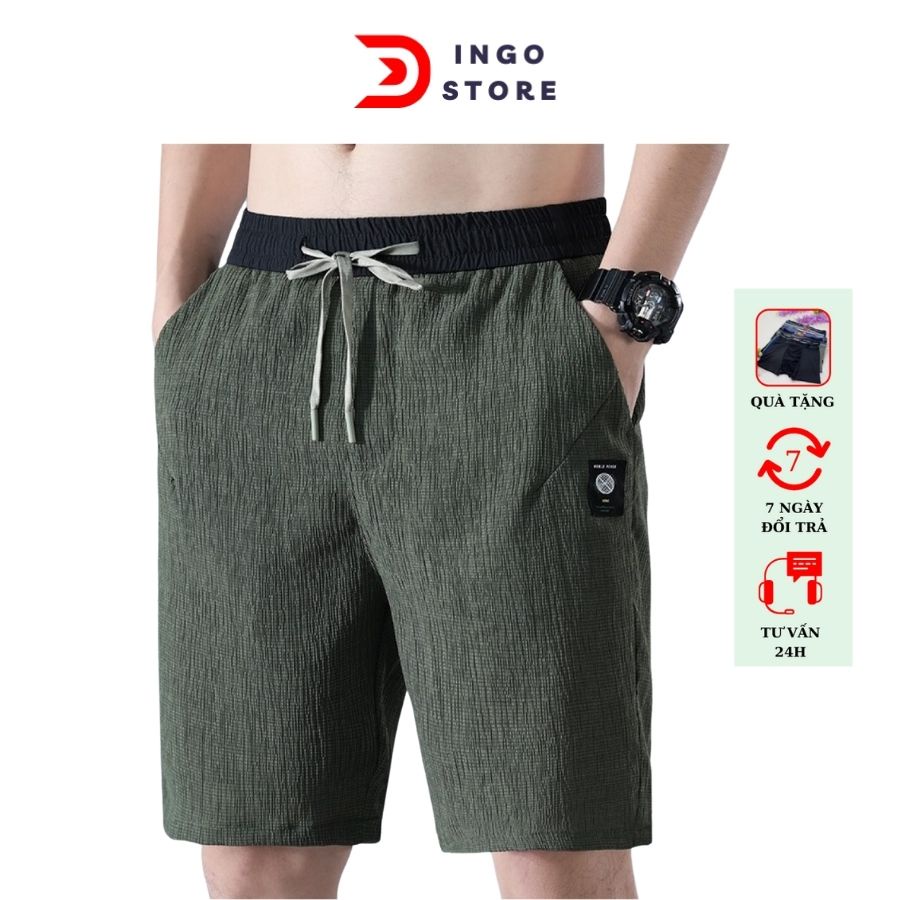 Quần đùi nam ống rộng mặc nhà, quần short đũi nam ngố lửng thể thao tenji