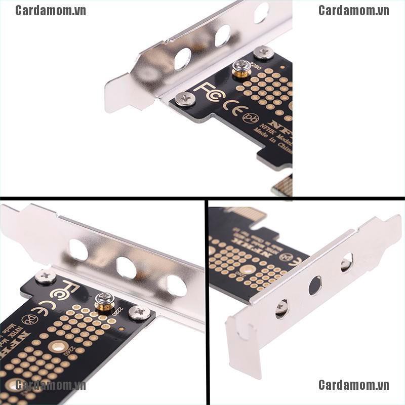 {carda} NVMe PCIe M.2 NGFF SSD to PCIe x1 adapter card PCIe x1 to M.2 card with bracket{LJ}