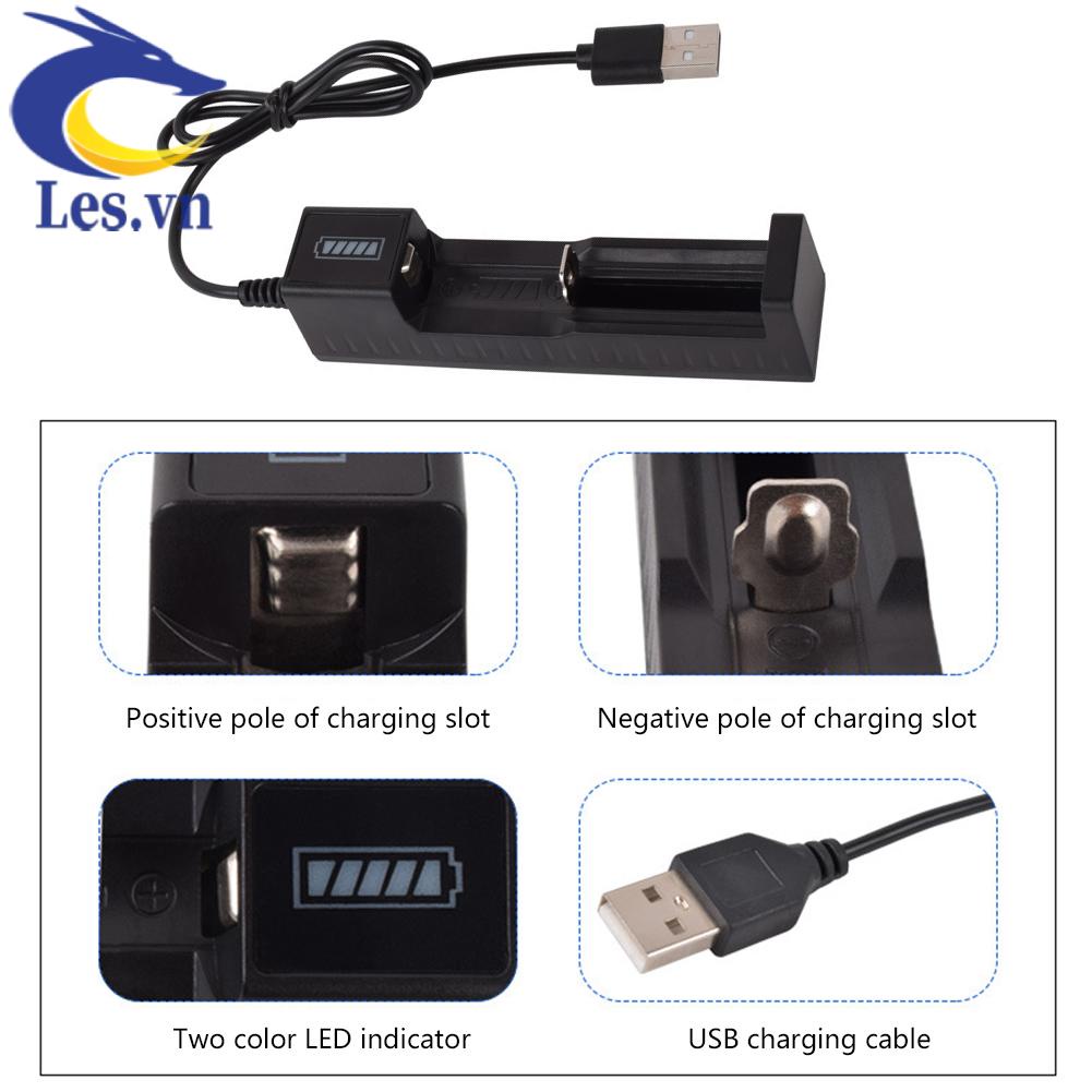 1 Bộ Sạc Pin Lithium 16340 14500 18650 26650 3.7V