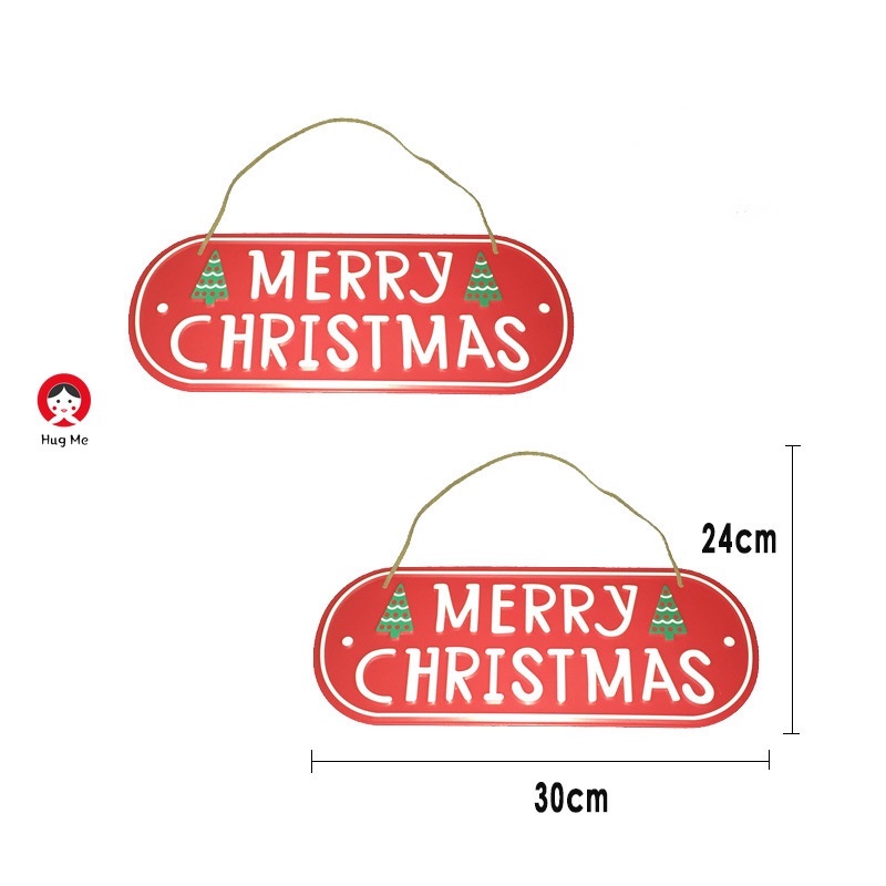 Bảng Treo Trang Trí Giáng Sinh Hình Ngôi Nhà