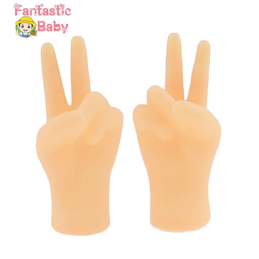 [❥Fbaby]2pcs Funny Mini Hands Model Finger Puppet Toy Cartoon Pet Cat Teaser Toys